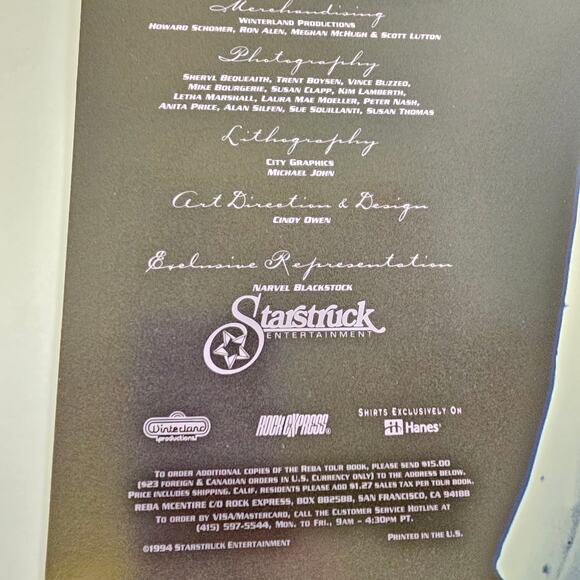 1994 Reba McEntire Starstruck Tour Program Book 14x11" Country Music Concert - Picture 13 of 16